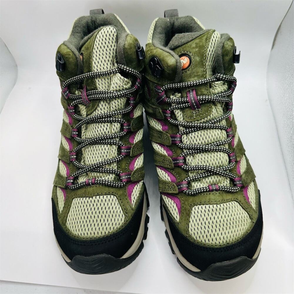 Merrell Moab 3 Mid Waterproof Lichen Mulberry Boots J035852 Womens Size 9 US - Picture 4 of 11